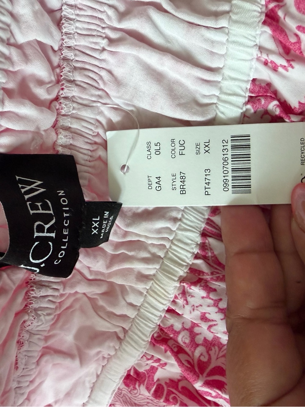 NWT J. Crew Collection Open Back Smocked Waist Maxi Dress size XXL - Picture 6 of 6